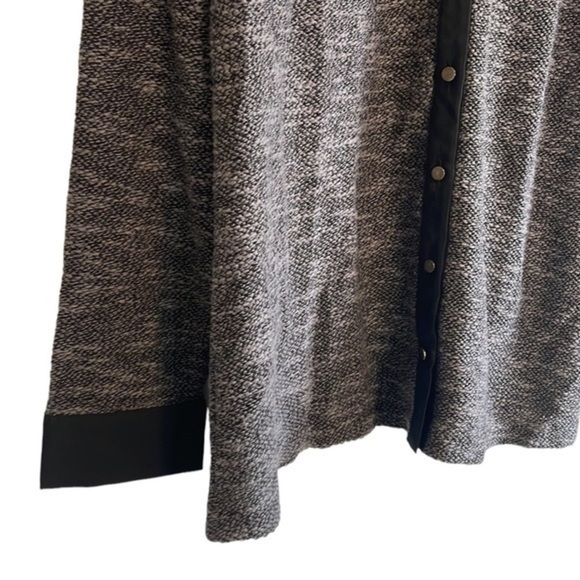 SOFT Surroundings Knit‎ Button Down Cardigan Women’s Size Large Beaded Gray - Picture 3 of 6